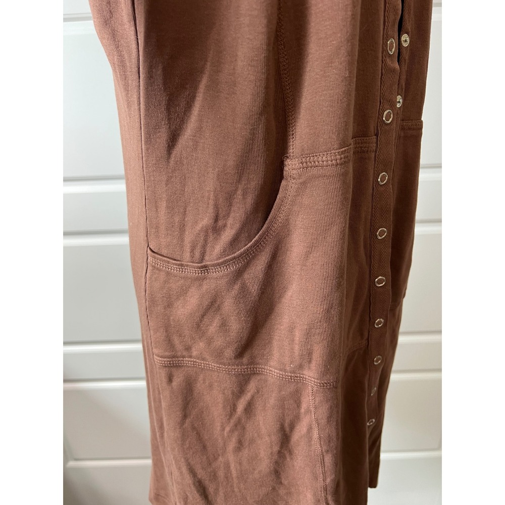 Barbara Lesser‎ Snap Front Duster Cardigan Pockets Knit Brown Small - Picture 5 of 8